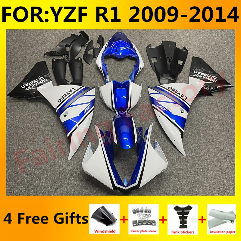 NEW ABS Motorcycle full Fairing Kit fit For YZF R1 YFZ-R1 2009 2010 2011 2012 2013 2014 Bodywork Fairings kits set blue white
NEW ABS Motorcycle full Fairing Kit fit For YZF R1 YFZ-R1 2009 2010 2011 2012 2013 2014 Bodywork Fairings kits set blue white
