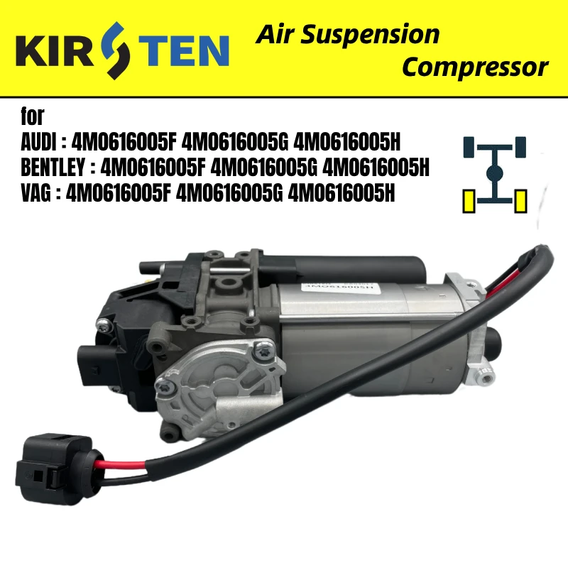 

KIRSTEN Air Suspension Compressor for AUDI Q7 (4MB,4MG) Q8 (4MN) Bentley Bentayga Lamborghini Urus 4M0616005G 4M0616005F KA03017