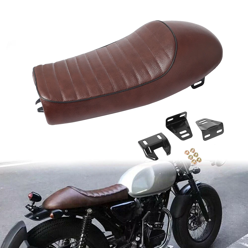 Black Motorcycle Universal Cafe Racer Custom Vintage Hump Saddle Flat Pan Retro Seat For Honda CB125S CB200 CB350 CL350 400
Black Motorcycle Universal Cafe Racer Custom Vintage Hump Saddle Flat Pan Retro Seat For Honda CB125S CB200 CB350 CL350 400