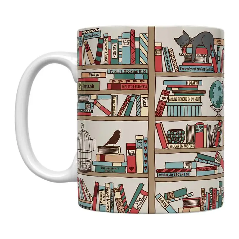 

Book Lover Coffee Mug Coffee Travel Mug Ceramic Mug Librarian Bookworm Mugs Coffee Cup Funny Drinking Cup Tea Mug Book Lover