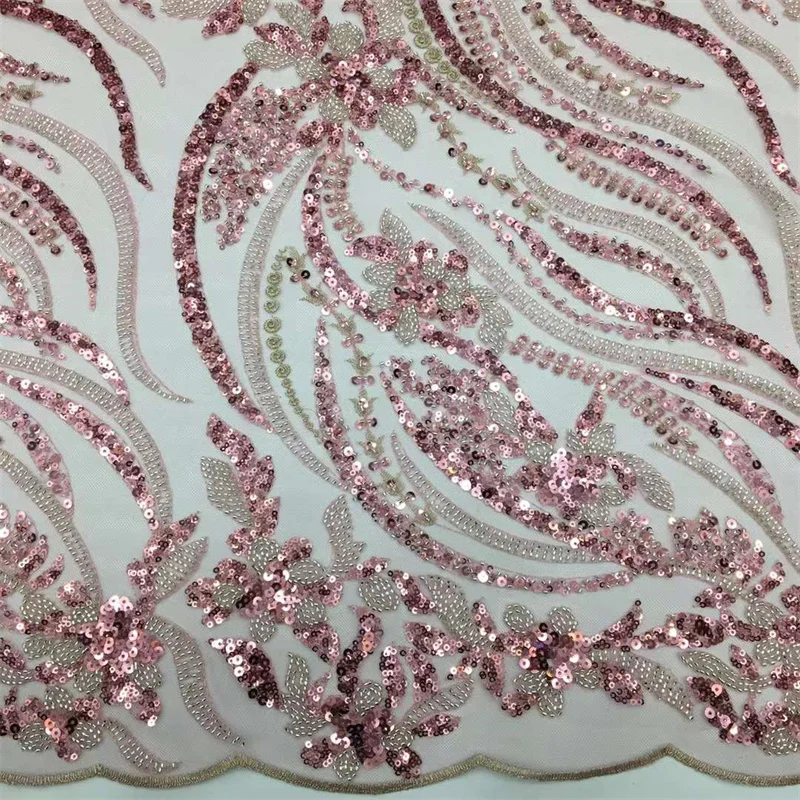 African Beads Lace Fabric High Quality French Tulle Sequins Lace Fabric Nigerian Lace Fabric for Wedding Party XXL-633
African Beads Lace Fabric High Quality French Tulle Sequins Lace Fabric Nigerian Lace Fabric for Wedding Party XXL-633
