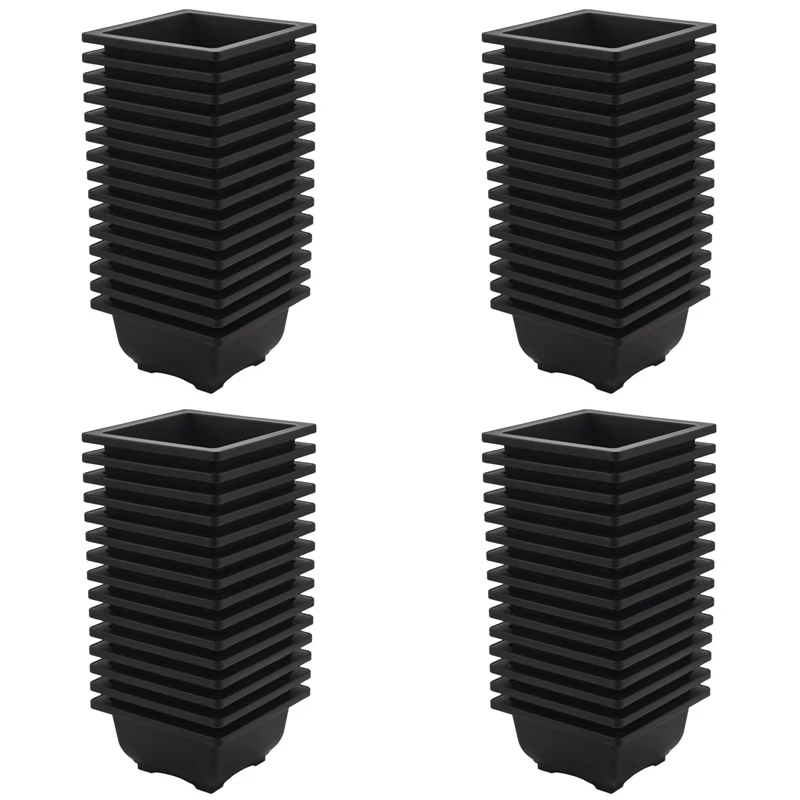 60 PCS 4.7 Inch Flower Pot, Square Plastic Bonsai Training Pot, Flower Succulent Flower Pot Container, For Garden
60 PCS 4.7 Inch Flower Pot, Square Plastic Bonsai Training Pot, Flower Succulent Flower Pot Container, For Garden