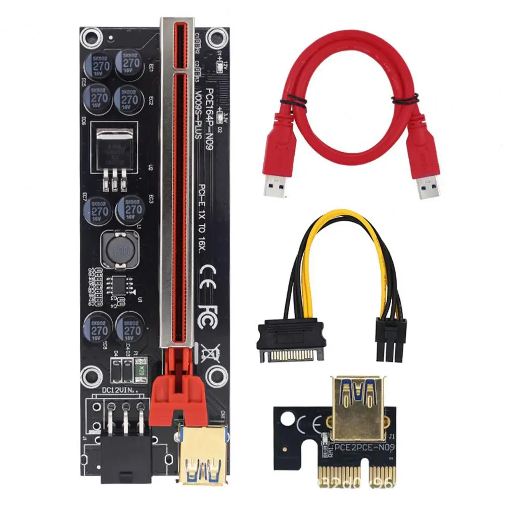 Graphics Card Adapter Practical Temperature-resistant Gold Plating PCI-E 1X to PCI-E 16X Graphics Card Converter for Mining
Graphics Card Adapter Practical Temperature-resistant Gold Plating PCI-E 1X to PCI-E 16X Graphics Card Converter for Mining