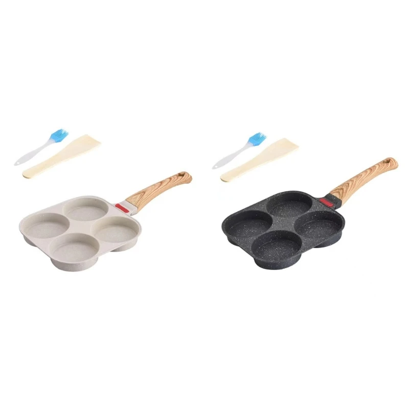 

20CC Gas-Stove Breakfast Eggs Frying Pan Thick Pot Body Pancake Pan Heat Conduction Evenly Fried EggsPan With Nonstick 4 Cups