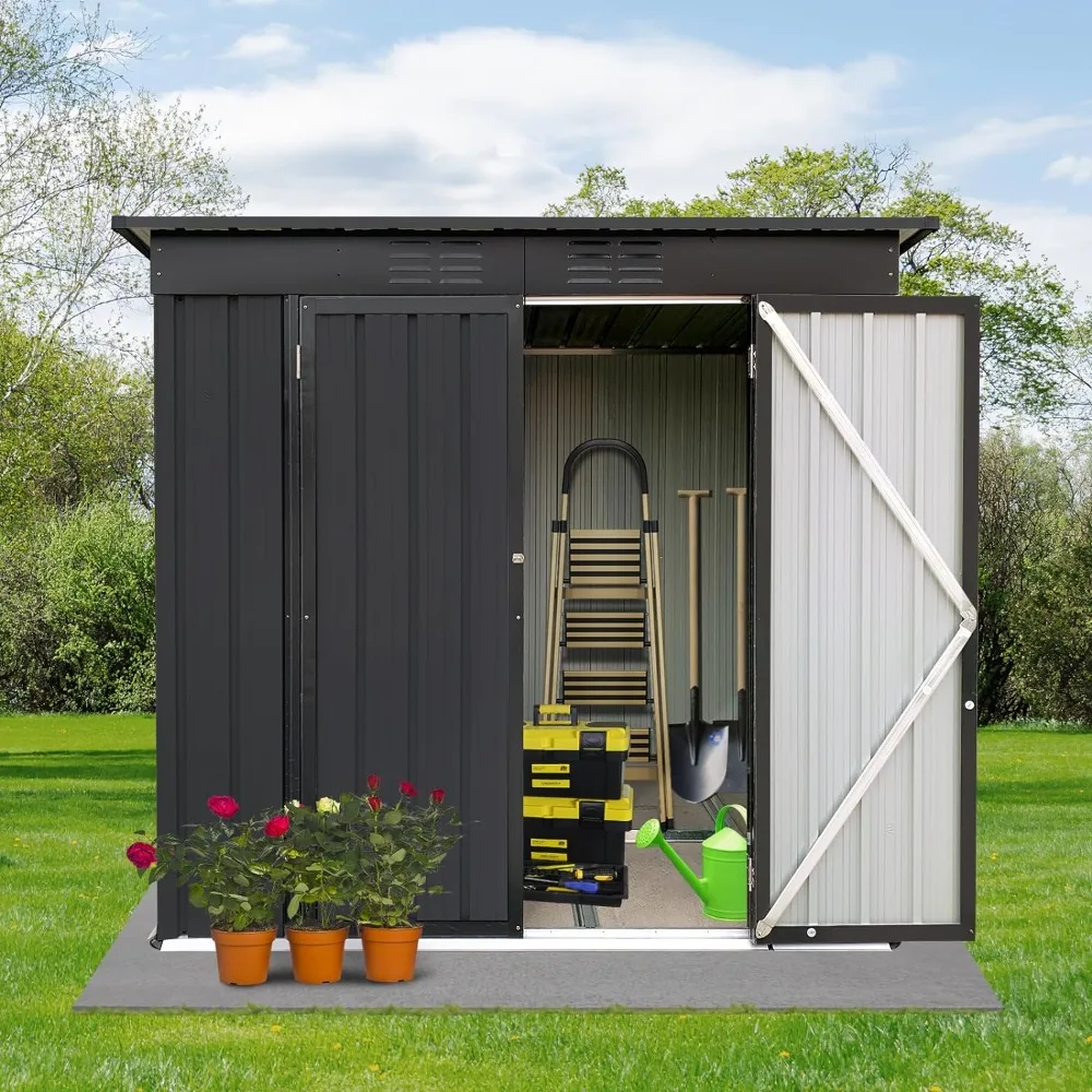 6FTx4FT Metal Outdoor Storage Shed with Pent Roof, Garden Shed for Bike,Waterproof Galvanized Steel Garden Storage Tool Shed
6FTx4FT Metal Outdoor Storage Shed with Pent Roof, Garden Shed for Bike,Waterproof Galvanized Steel Garden Storage Tool Shed