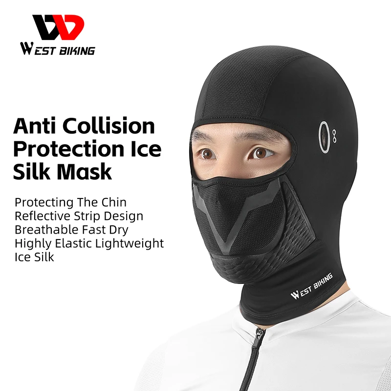 WEST BIKING Cycling Full Face Mask Anti Collision Balaclava Outdoor Bicycle Cap Hunting Hiking Ice Silk Scarf Bike Accessories 
WEST BIKING Cycling Full Face Mask Anti Collision Balaclava Outdoor Bicycle Cap Hunting Hiking Ice Silk Scarf Bike Accessories