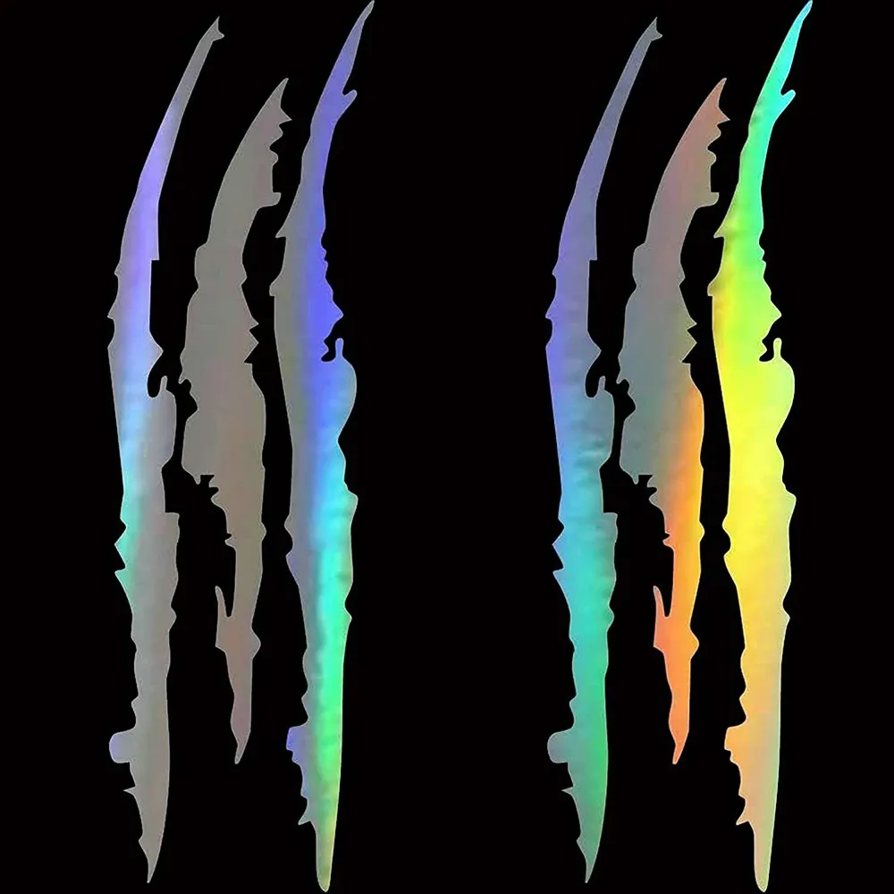 6PCS /Sets Reflective Auto Car Headlight MONSTER STICKERS Scratch Stripe Claw Vinyl Decal 37cm*12cm Graphics Decals Accessories
6PCS /Sets Reflective Auto Car Headlight MONSTER STICKERS Scratch Stripe Claw Vinyl Decal 37cm*12cm Graphics Decals Accessories