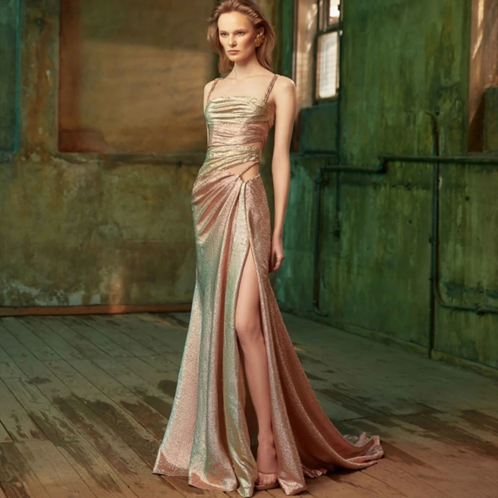 Square Neck Sparkly Dress Sexy Dress Woman Floor Length Golden Sequins Women's Dress Long Prom Dress Elegant Dress With Slit
Square Neck Sparkly Dress Sexy Dress Woman Floor Length Golden Sequins Women's Dress Long Prom Dress Elegant Dress With Slit