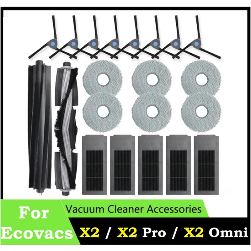 Аксессуары для робота-пылесоса Ecovacs Deebot X2 Omni / X2 Pro/X2, ролик, основная боковая щетка, Hepa фильтр, Швабра, замена ткани
Аксессуары для робота-пылесоса Ecovacs Deebot X2 Omni / X2 Pro/X2, ролик, основная боковая щетка, Hepa фильтр, Швабра, замена ткани