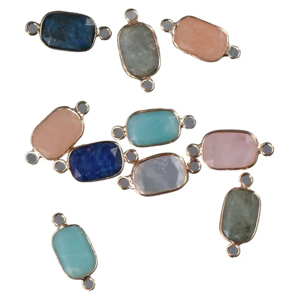 multicolor Crystal Link Charms alloy and glass Rectangle Shape Mixed Healing Crystal Handmade Crafts Lovers
multicolor Crystal Link Charms alloy and glass Rectangle Shape Mixed Healing Crystal Handmade Crafts Lovers