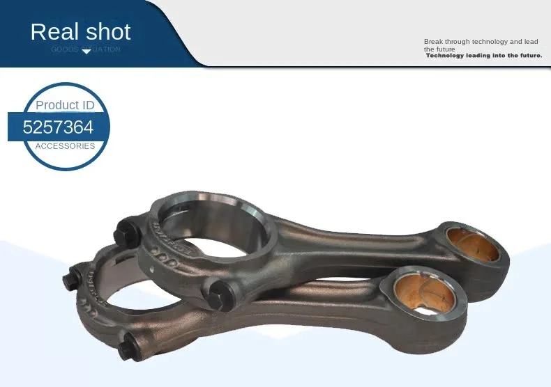 FOR Futian Aoling CTX Omar Auto Parts Futian Cummins 3.8 Engine Connecting Rod 5257364 4.
FOR Futian Aoling CTX Omar Auto Parts Futian Cummins 3.8 Engine Connecting Rod 5257364 4.