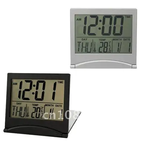 Folding LCD Digital Alarm Clock Desk Table Weather Station Desk Temperature Travel Ectronic Mini Clock
Folding LCD Digital Alarm Clock Desk Table Weather Station Desk Temperature Travel Ectronic Mini Clock