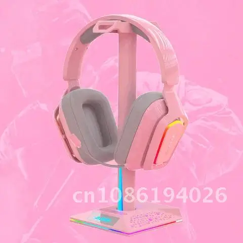 Headphones Holder RGB Headphones Stand Gaming Headset Desk Bracket Pink Display Shelf USB2.0 3.5mm AUX Ports Gaming Accessories
Headphones Holder RGB Headphones Stand Gaming Headset Desk Bracket Pink Display Shelf USB2.0 3.5mm AUX Ports Gaming Accessories