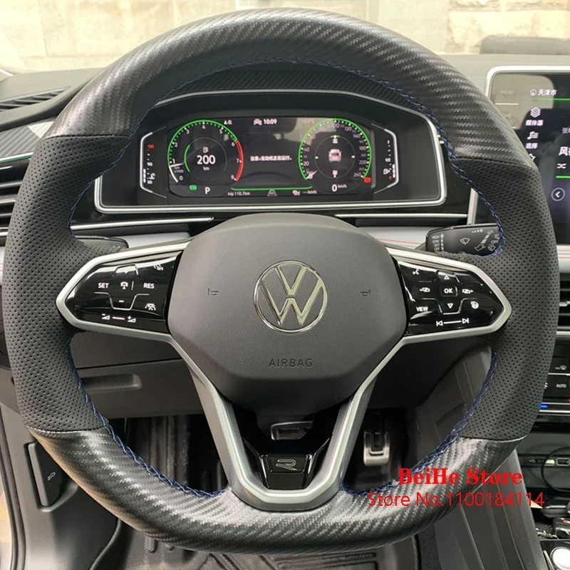 Прошитая вручную оплетка рулевого колеса из углеродного волокна для VolksWagen VW Passat B8 2019-2022 Golf 8 автомобильные аксессуары
Прошитая вручную оплетка рулевого колеса из углеродного волокна для VolksWagen VW Passat B8 2019-2022 Golf 8 автомобильные аксессуары