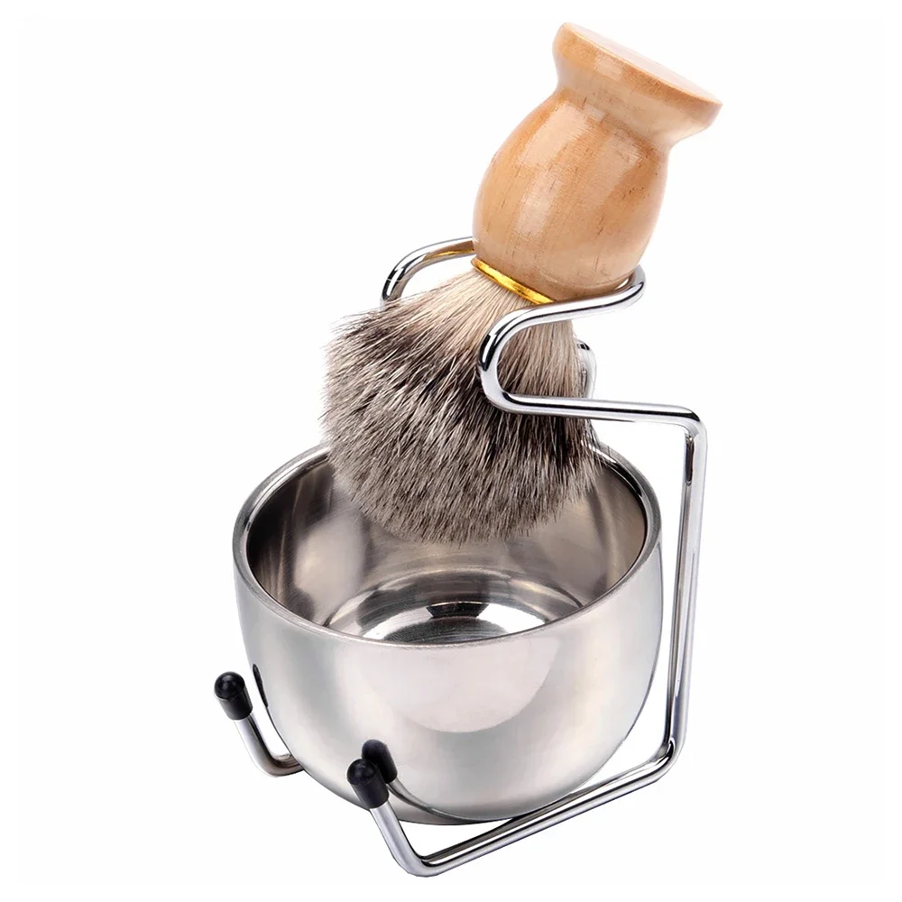 Набор для бритья для мужчин, набор из 3 предметов с деревянной ручкой, из барсука, держатель из нержавеющей стали, миска для мыла, инструменты для ухода за бородой, парикмахерский
Набор для бритья для мужчин, набор из 3 предметов с деревянной ручкой, из барсука, держатель из нержавеющей стали, миска для мыла, инструменты для ухода за бородой, парикмахерский