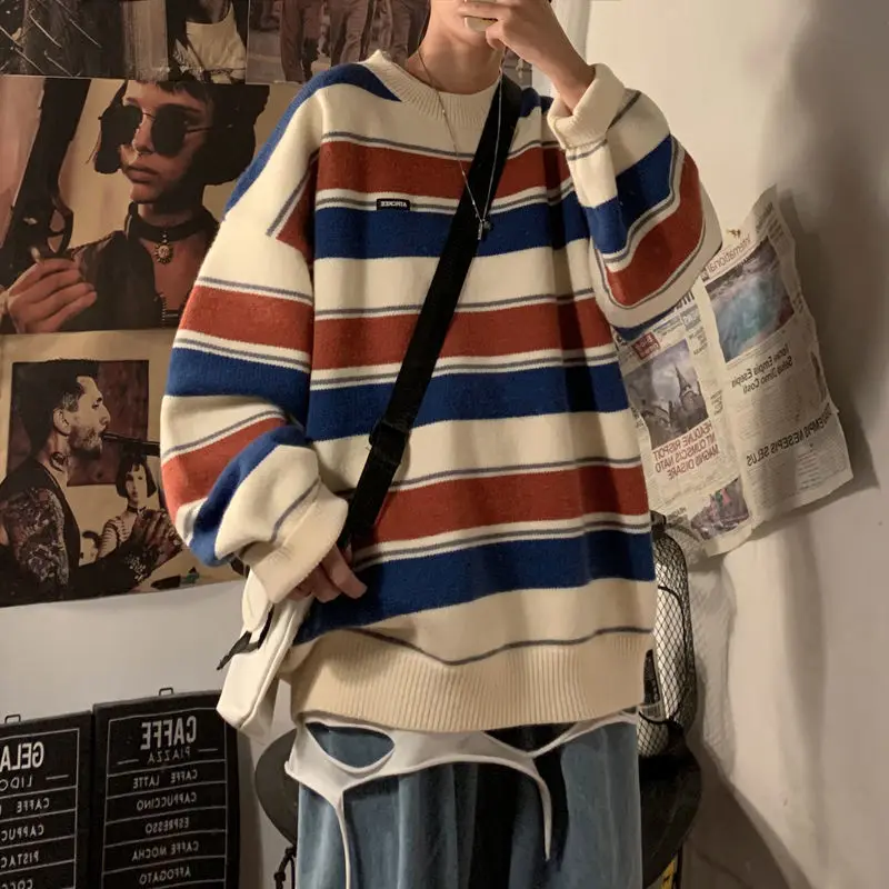 Sweaters Fashion Brand Advanced Gradual Dark Letter Sweaters Men's Autumn and Winter Gentle Lazy Wind Soft Waxy Sweaters
Sweaters Fashion Brand Advanced Gradual Dark Letter Sweaters Men's Autumn and Winter Gentle Lazy Wind Soft Waxy Sweaters