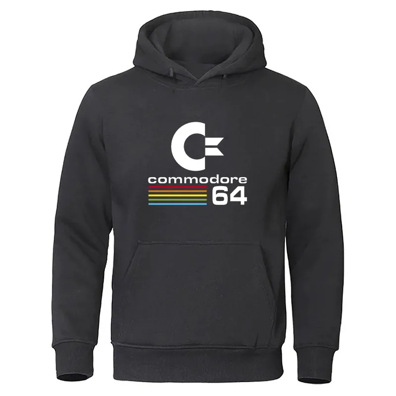 مريحة الرجال هوديي رياضية الخريف الشتاء الذكور بلوزات كومودور 64 ملابس باردة طويلة الأكمام هوديس الشارع مقنعين مريحة الرجال هوديي رياضية الخريف الشتاء الذكور بلوزات كومودور 64 ملابس باردة طويلة الأكمام هوديس الشارع مقنعين