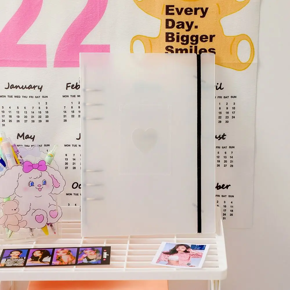 Plastic A5 Binder Ring Collect Book Journal Diary Transparent Binder Photocard Holder Idol Photo Organizer School Stationery
Plastic A5 Binder Ring Collect Book Journal Diary Transparent Binder Photocard Holder Idol Photo Organizer School Stationery