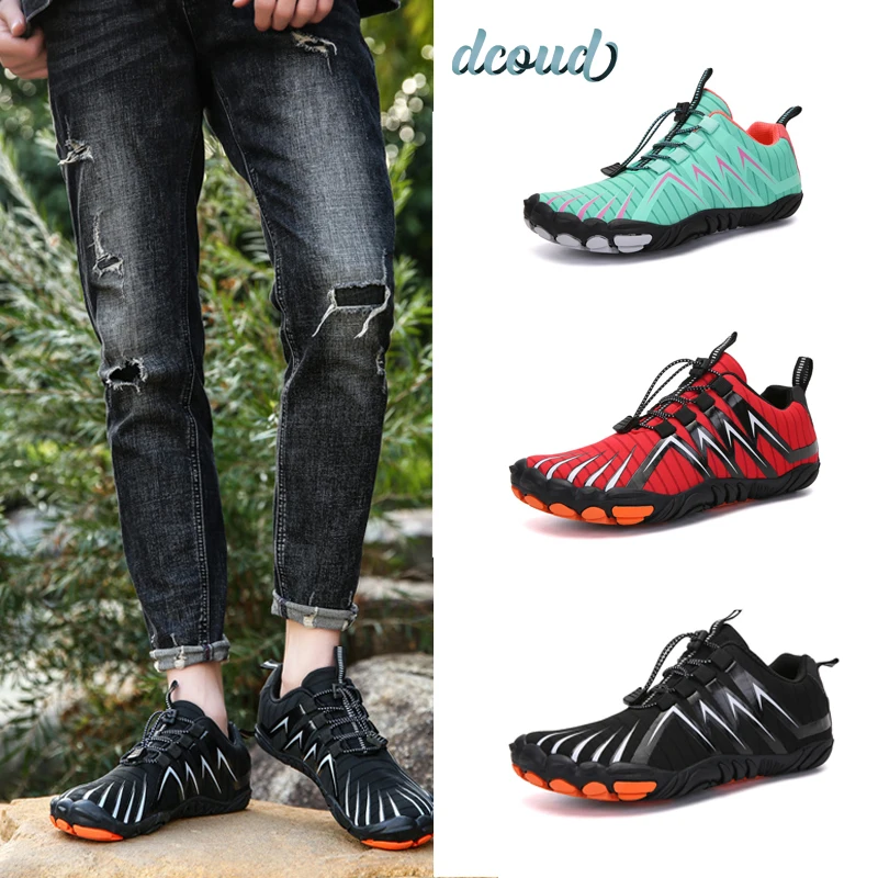 

Quick Drying Aqua Shoes Man Women's Water Shoes Barefoot Five-Fingers Wading Sneakers Beach Swimming Footwear 2024 New Arrival