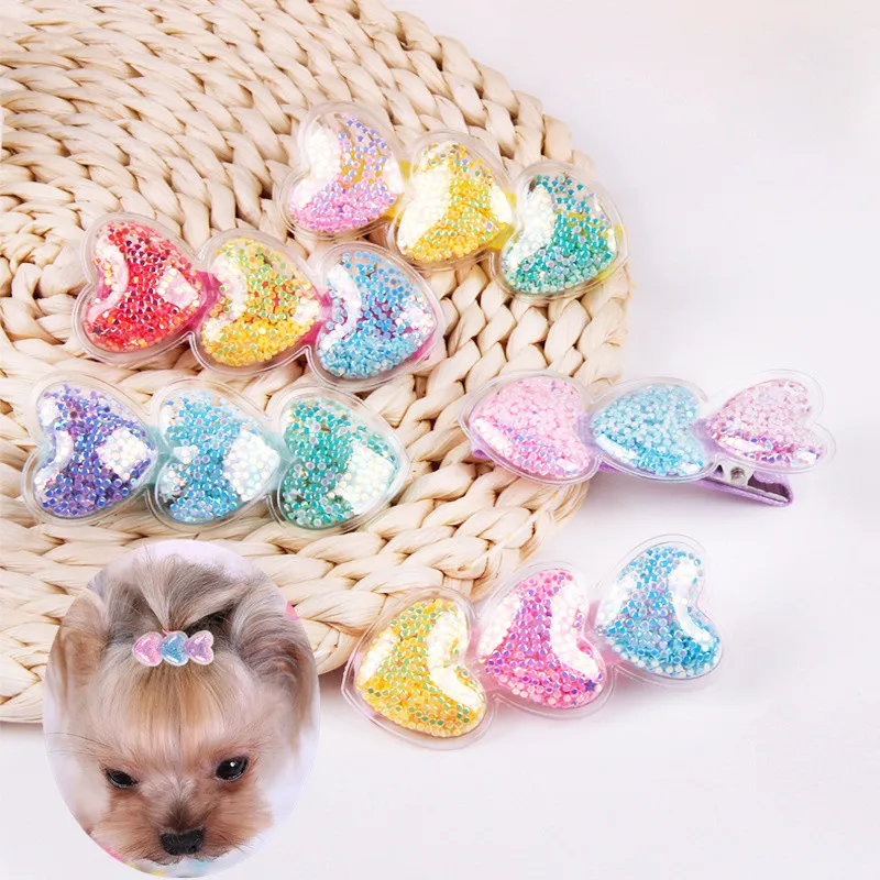 New Pet Hair Clips Rainbow Color Hairpins Hair Barrette Heart Shape Pet Hair Clips for Puppy Cat Bows Dog Grooming Accessories
New Pet Hair Clips Rainbow Color Hairpins Hair Barrette Heart Shape Pet Hair Clips for Puppy Cat Bows Dog Grooming Accessories