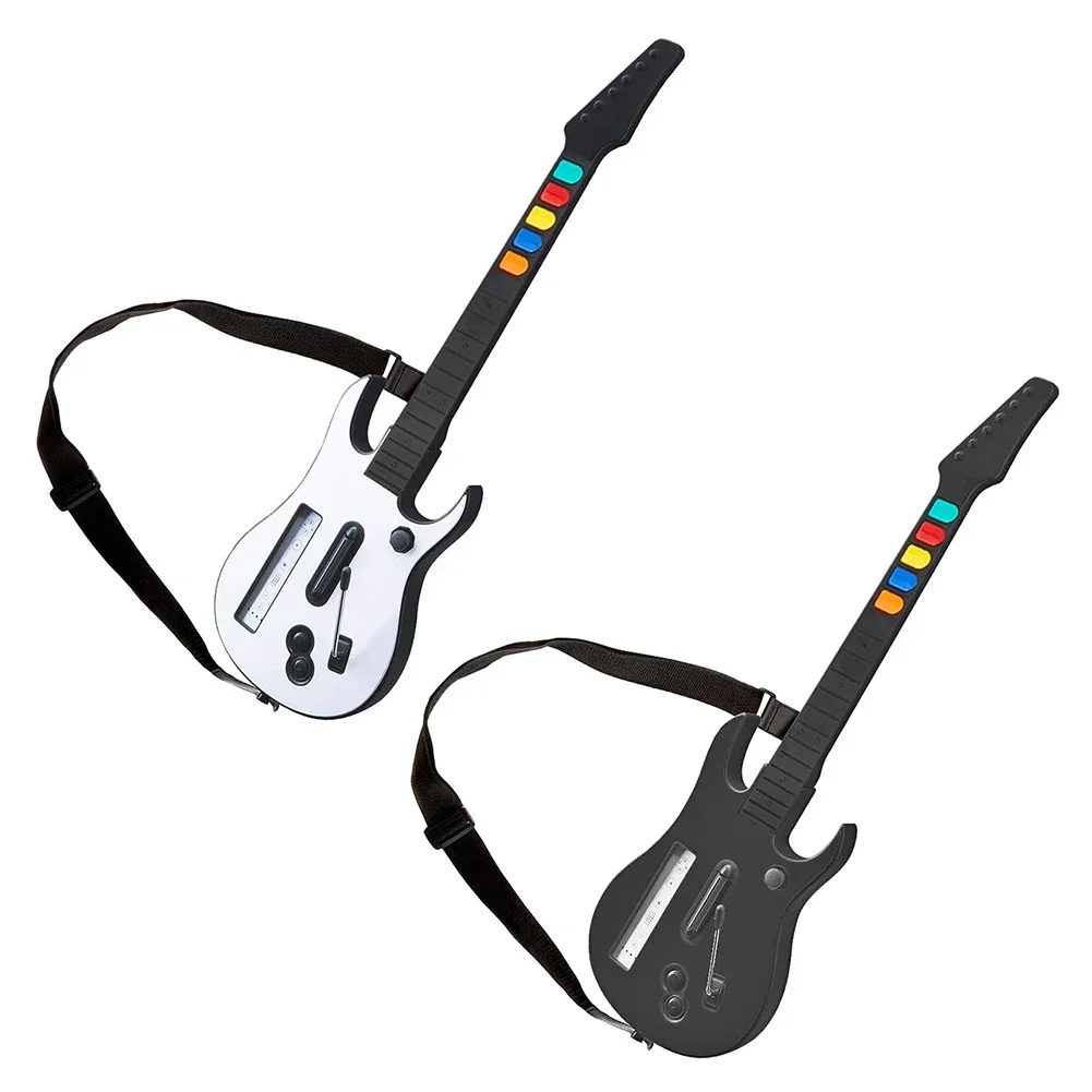 Портативный беспроводной контроллер в форме гитары с ремешком для Nintendo Wii Guitar Hero Rock Band 3 2, игровые аксессуары
Портативный беспроводной контроллер в форме гитары с ремешком для Nintendo Wii Guitar Hero Rock Band 3 2, игровые аксессуары