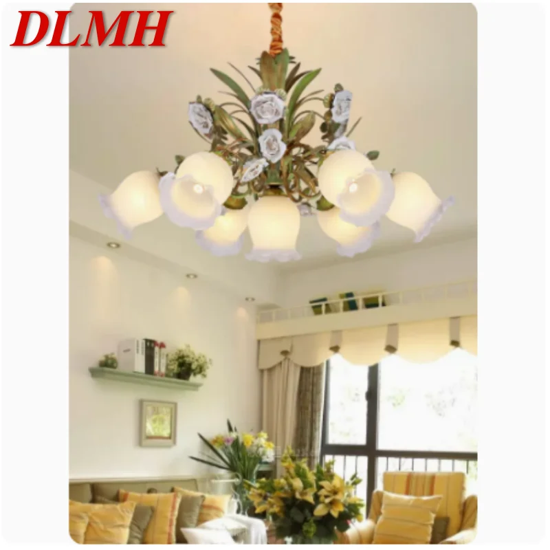 DLMH American garden chandelier Korean creative warm living room dining room grass lamp
DLMH American garden chandelier Korean creative warm living room dining room grass lamp