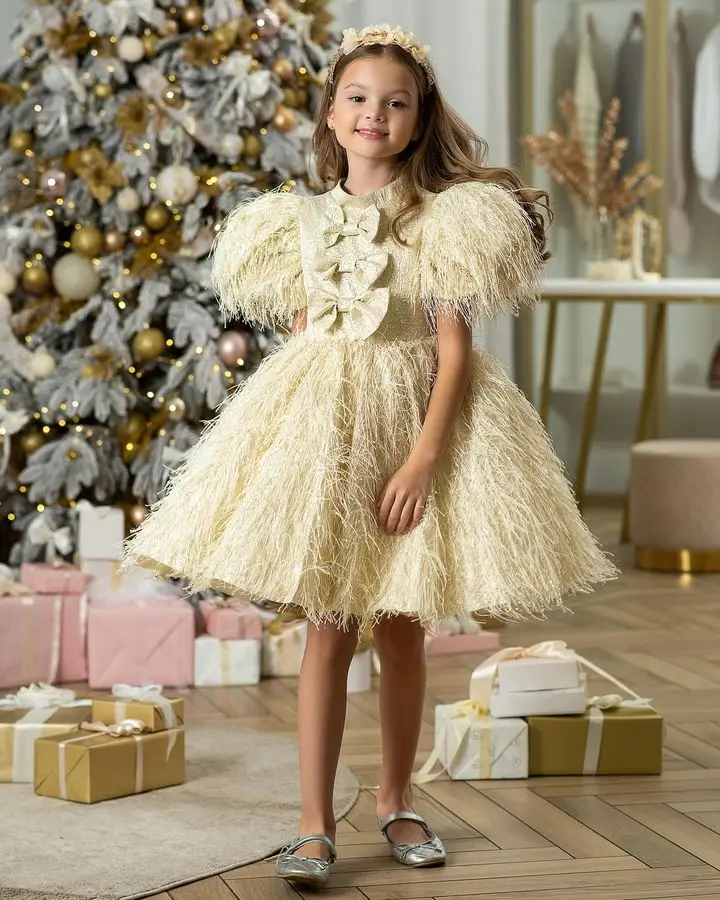 Feather Flower Girl Dresses Girl Dresses Puffy Little Girl Dress Sparkly Princess Dress Baby First Communion Bow Christmas Gift
Feather Flower Girl Dresses Girl Dresses Puffy Little Girl Dress Sparkly Princess Dress Baby First Communion Bow Christmas Gift