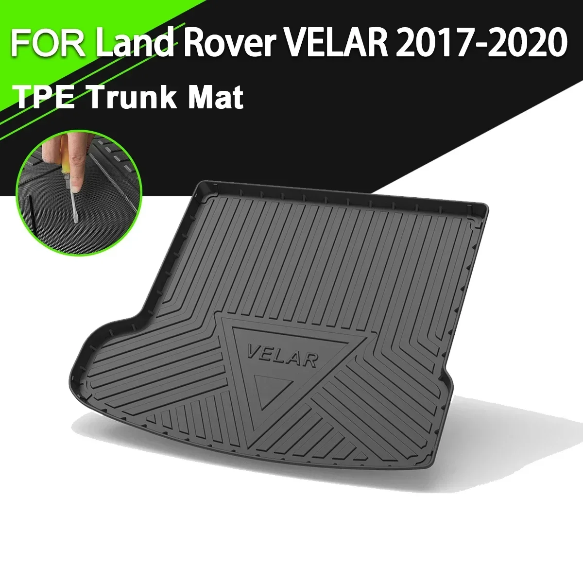 

Car Rear Trunk Cover Mat For Land Rover VELAR 2017-2020 TPE Waterproof Non-Slip Rubber Cargo Liner Accessories
