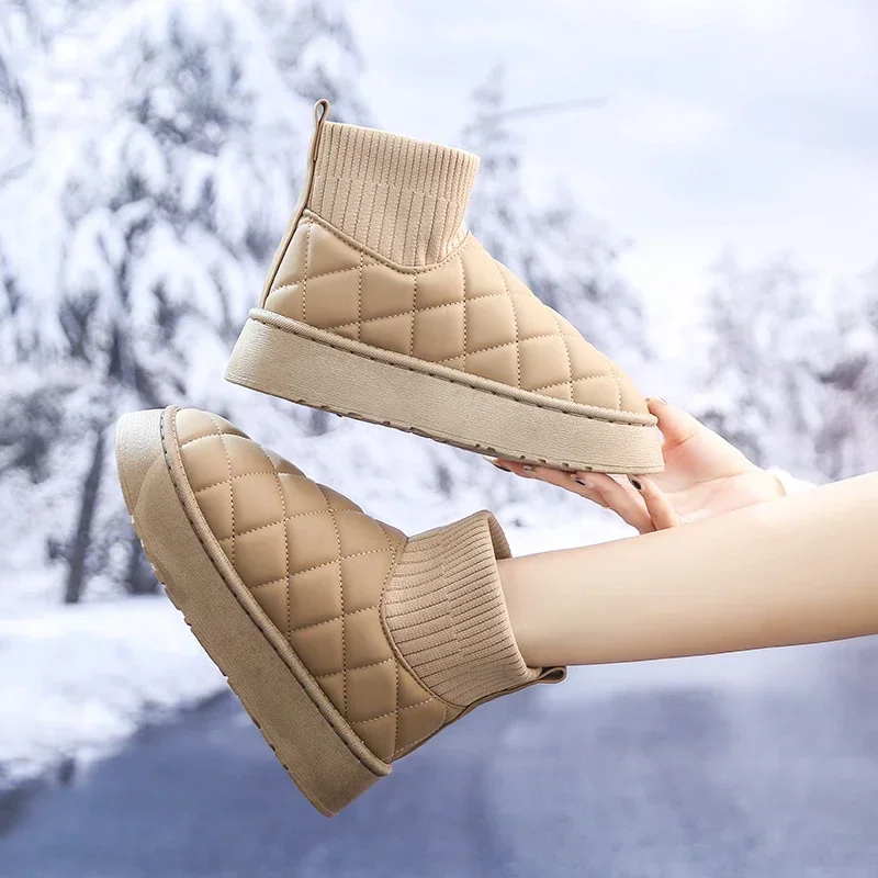 Ankle Flats Platform Women Snow Boots Suede Plush Warm Casual Shoes 2023 Winter New Thick White Fashion Shoes Women Boots
Ankle Flats Platform Women Snow Boots Suede Plush Warm Casual Shoes 2023 Winter New Thick White Fashion Shoes Women Boots