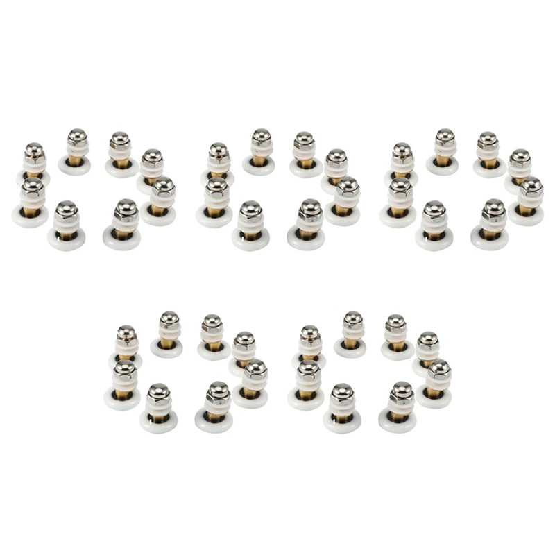 40PCS 25Mm Diameter Shower Glass Sliding Door Hanging Wheel Roller Bathroom Sliding Cabinet Eccentric Pulleys
40PCS 25Mm Diameter Shower Glass Sliding Door Hanging Wheel Roller Bathroom Sliding Cabinet Eccentric Pulleys