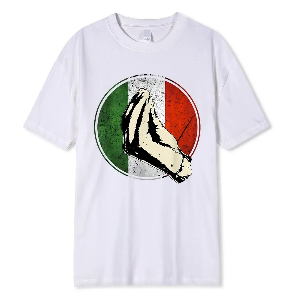 

Italian Gift Shirt Funny Italy T-Shirt T Shirt Fitted Casual Cotton Men Tees Cool Summer Breathable Oversize Short Sleeves Male