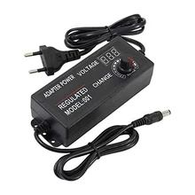 Adjustable Power Adapter With Rotary Knob, LED Digital Display, 3V-12V 5A Adjustable Transformer Power Adapter EU Plug
Adjustable Power Adapter With Rotary Knob, LED Digital Display, 3V-12V 5A Adjustable Transformer Power Adapter EU Plug