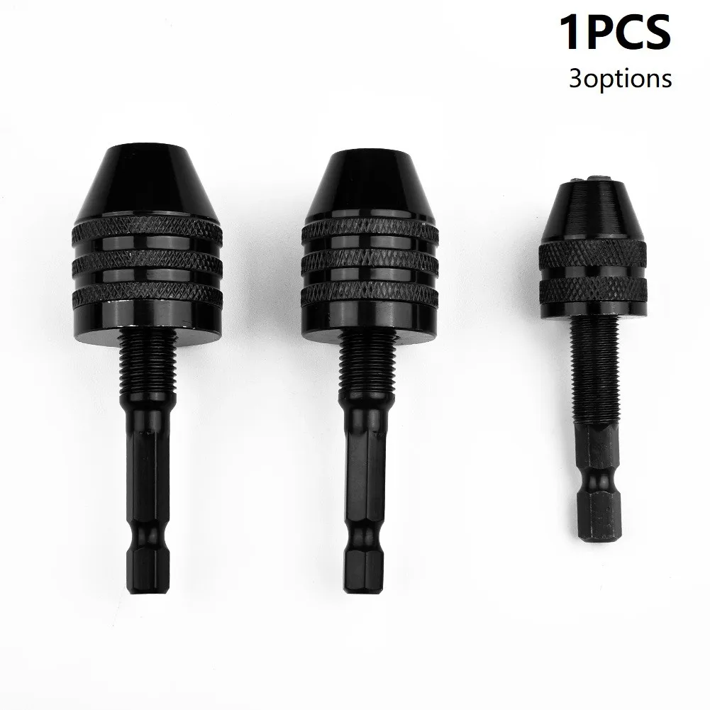 

1pc Keyless Drill Chuck Electric Drill Bits Collet Fixture Tools 1/4" Hex Shank Adapter Drill Bit Quick Change Converter