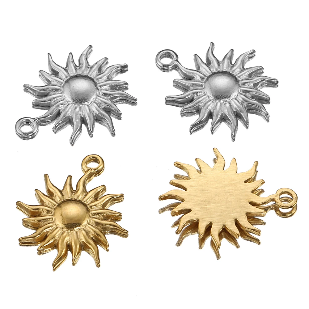 5pcs Stainless Steel Sunburst Sun Pendants Charms for Necklace Earrings DIY Jewelry Making Supplies Findings Gold Color Handmade
5pcs Stainless Steel Sunburst Sun Pendants Charms for Necklace Earrings DIY Jewelry Making Supplies Findings Gold Color Handmade