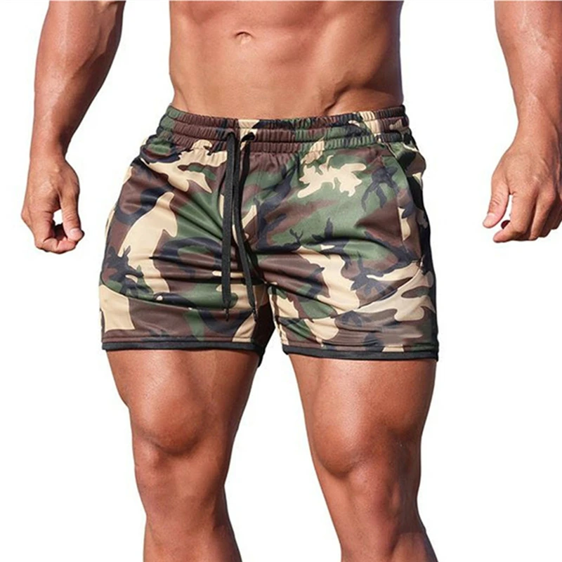 

Summer New Fitness Shorts Fashion Breathable Quick-Drying Gyms Bodybuilding Joggers Shorts Slim Fit Shorts Camouflage Sweatpants