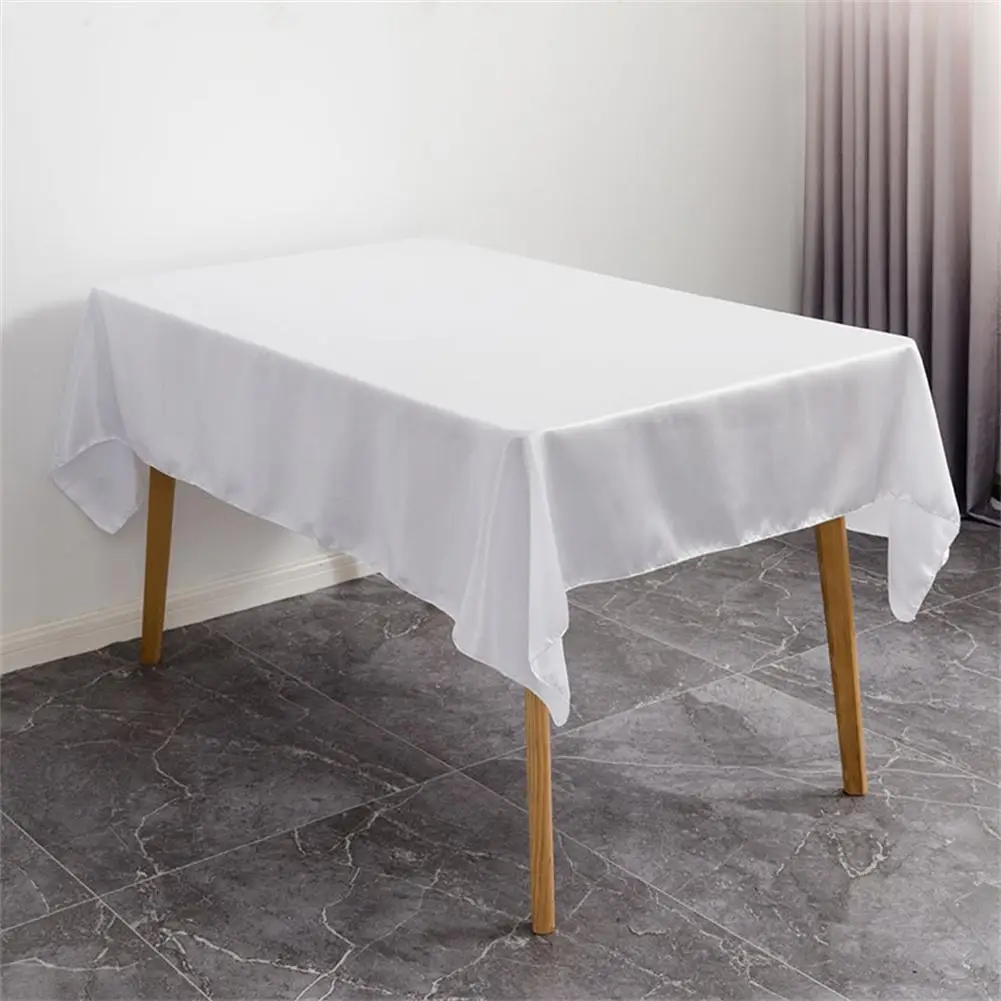 Rectangle White Table Cloth Satin Tablecloth Decorative Washable Fabric Table Cover For Home Dining Buffet Party Wedding
Rectangle White Table Cloth Satin Tablecloth Decorative Washable Fabric Table Cover For Home Dining Buffet Party Wedding