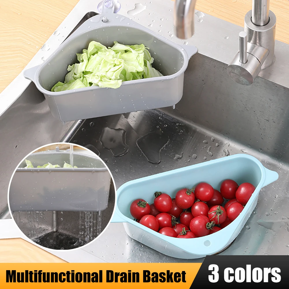 Triangular Kitchen Sink Drain Basket Fruit Vegetable Strainer Suction Cup Drainer Holder Sponge Rack Basket Filter Kitchen Tool
Triangular Kitchen Sink Drain Basket Fruit Vegetable Strainer Suction Cup Drainer Holder Sponge Rack Basket Filter Kitchen Tool