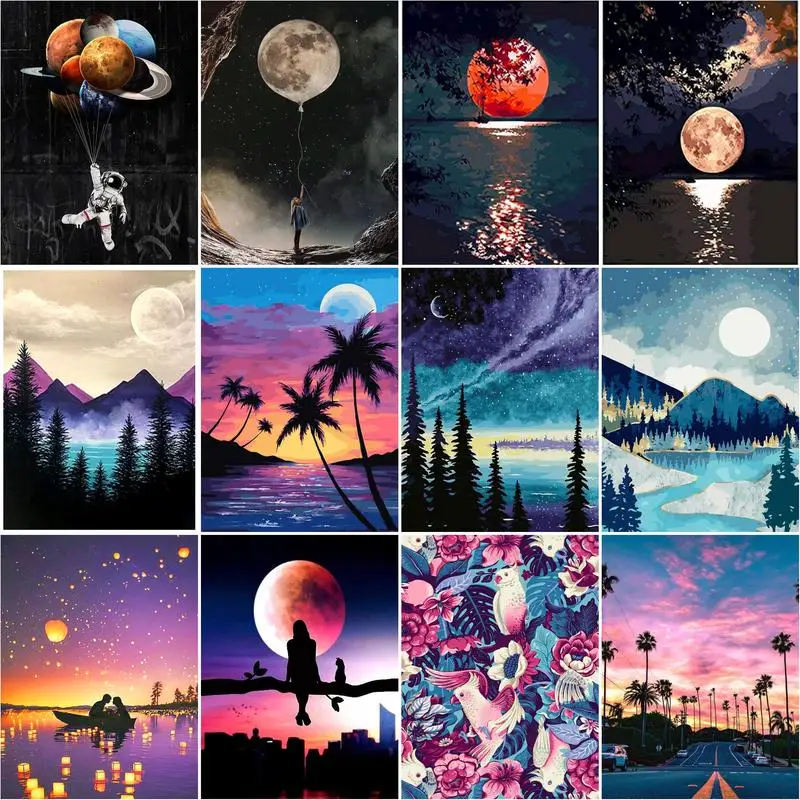 RUOPOTY Frame DIY Painting By Numbers Kits Moon River Scenery Acrylic Paints By Numbers Wall Art Picture Handpainted For Diy Gif
RUOPOTY Frame DIY Painting By Numbers Kits Moon River Scenery Acrylic Paints By Numbers Wall Art Picture Handpainted For Diy Gif