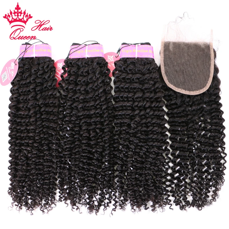 100% Brazilian Virgin Human Raw Hair Bundles With Closure Kinky Curly Natural Color #1B Bundles With Lace Closure Queen Hair
100% Brazilian Virgin Human Raw Hair Bundles With Closure Kinky Curly Natural Color #1B Bundles With Lace Closure Queen Hair