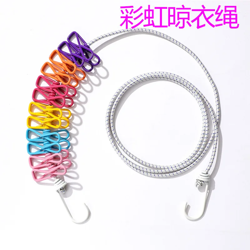 Colorful Travel Portable Clothes Drying Rope Quilt Drying Rope Home Balcony Clothes Drying Clip Underwear Clip
Colorful Travel Portable Clothes Drying Rope Quilt Drying Rope Home Balcony Clothes Drying Clip Underwear Clip