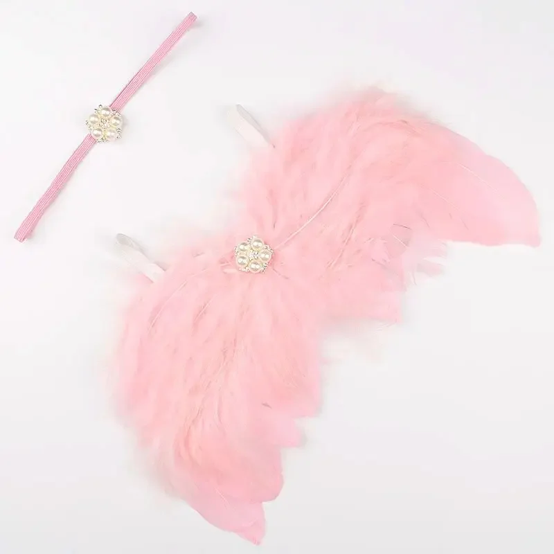 Angel Feather Wings Pearl Elastic Headband Shooting Set Newborn Full Moon 1 Year Old Photography Prop Baby Success Souvenir Gift
Angel Feather Wings Pearl Elastic Headband Shooting Set Newborn Full Moon 1 Year Old Photography Prop Baby Success Souvenir Gift