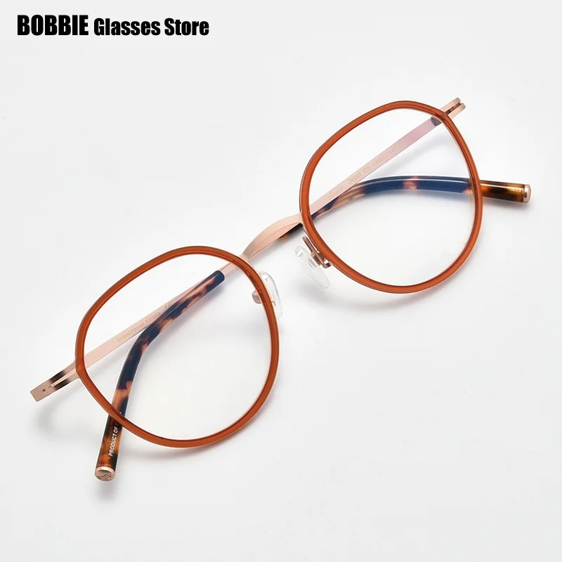 Korean Brand Handmade Eyglasses Retro Round Glasses Frame Women Men Titanium Ultralight Optical Prescription Myopia Reading
Korean Brand Handmade Eyglasses Retro Round Glasses Frame Women Men Titanium Ultralight Optical Prescription Myopia Reading