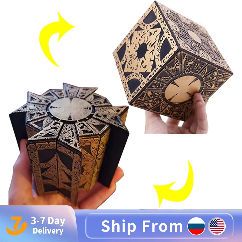 1:1 Hellraiser куб головоломка коробка подвижная милая серия ужасов пазл Коробка куб полностью функциональная голова реквизит Модель Фигурки Игрушка
1:1 Hellraiser куб головоломка коробка подвижная милая серия ужасов пазл Коробка куб полностью функциональная голова реквизит Модель Фигурки Игрушка