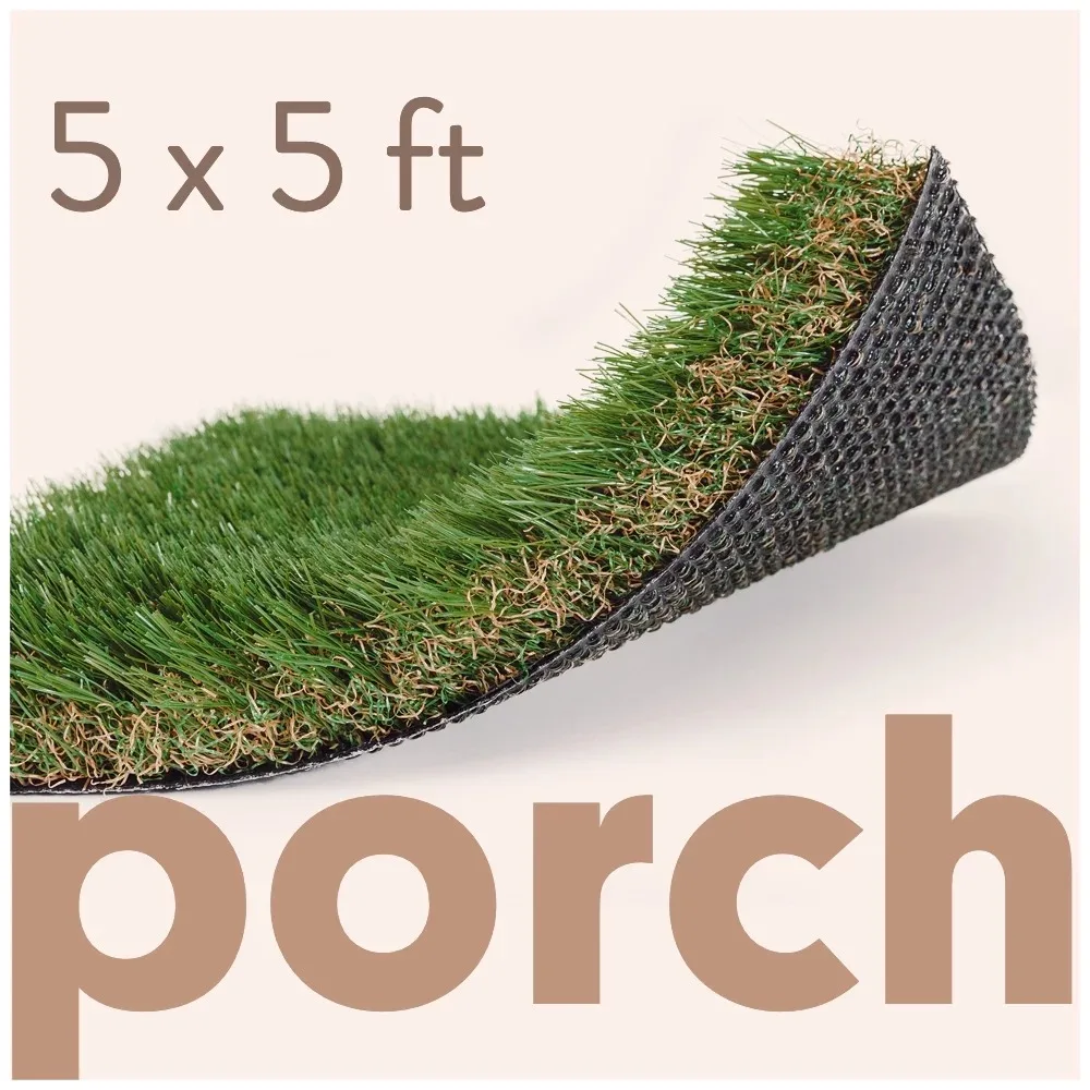 ALLGREEN Porch 5 x 5 Feet Artificial Grass for Pet Deck Balcony Indoor/Outdoor Area Rug
ALLGREEN Porch 5 x 5 Feet Artificial Grass for Pet Deck Balcony Indoor/Outdoor Area Rug