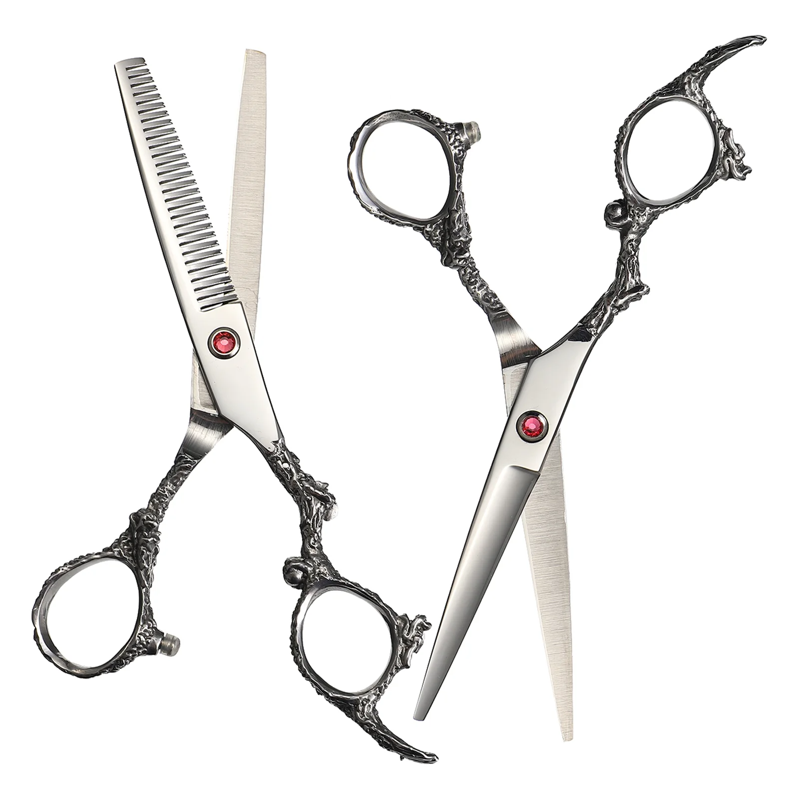 2 Pcs Barber Scissors Manchild Thinning Haircut Metal Stainless Steel Shears Hairdressing
2 Pcs Barber Scissors Manchild Thinning Haircut Metal Stainless Steel Shears Hairdressing