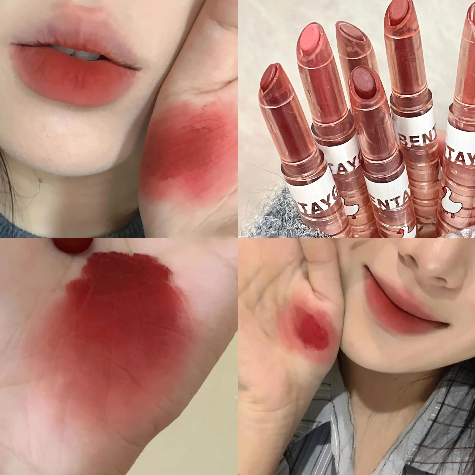 

Smoothing Lipstick Pencil Nude Red Matte Solid Lip Gloss Highly Pigmented Lip Pen Longwear Lip Tinted Balm Cream Cosmetic