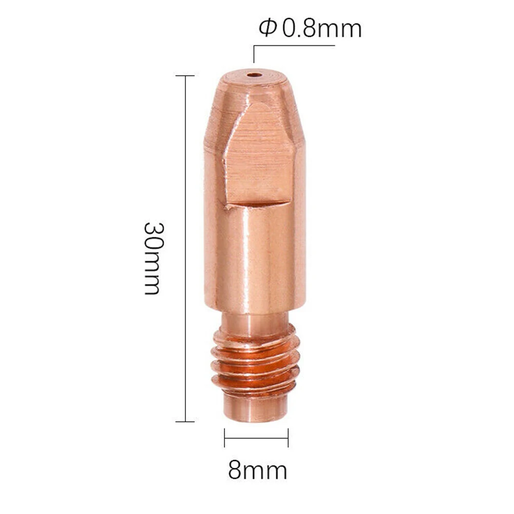 

Welding Tool Gas Nozzle Tip 0.8mm 0.030\" 32 Pcs For Binzel Gas Diffuser M8 MB36KD Nozzle Cups Nozzle Holder Practical Brand New