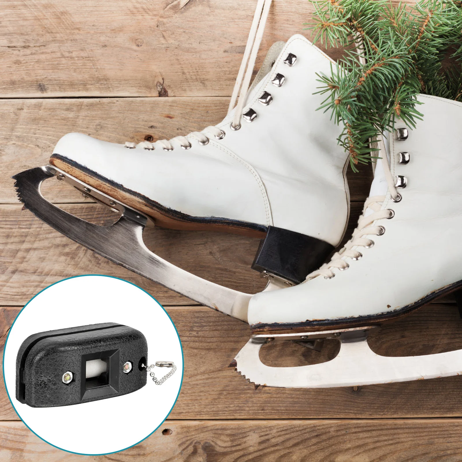 

Knife Sharpening Skate Sharpener Ice Blades Shoe Grindstone Conditioner Accessories Skates Accessory Hockey Portable