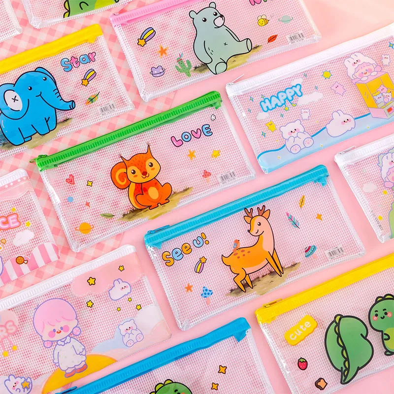 40 pcs/lot Cartoon Animal Grid Pencil Case Transparent PP Pen Bag Stationery Pouch Office School Supplies wholesale
40 pcs/lot Cartoon Animal Grid Pencil Case Transparent PP Pen Bag Stationery Pouch Office School Supplies wholesale