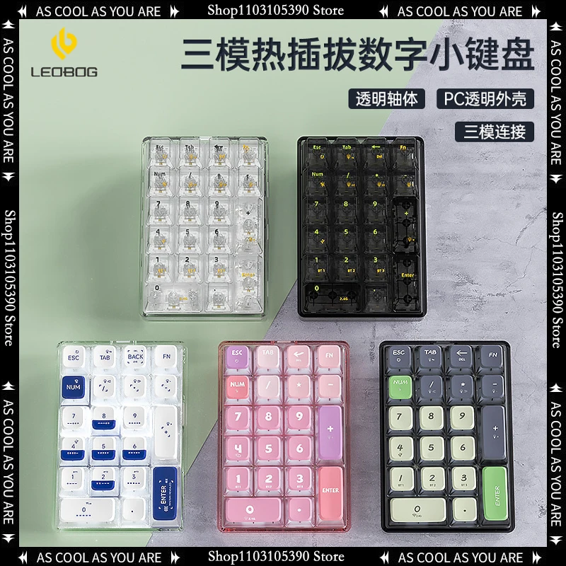 Leobog K21 Digital Keyboard Bluetooth Wireless Transparent Three-mode Digital Keyboard Kit Customized Keyboard Financial Keyboad
Leobog K21 Digital Keyboard Bluetooth Wireless Transparent Three-mode Digital Keyboard Kit Customized Keyboard Financial Keyboad